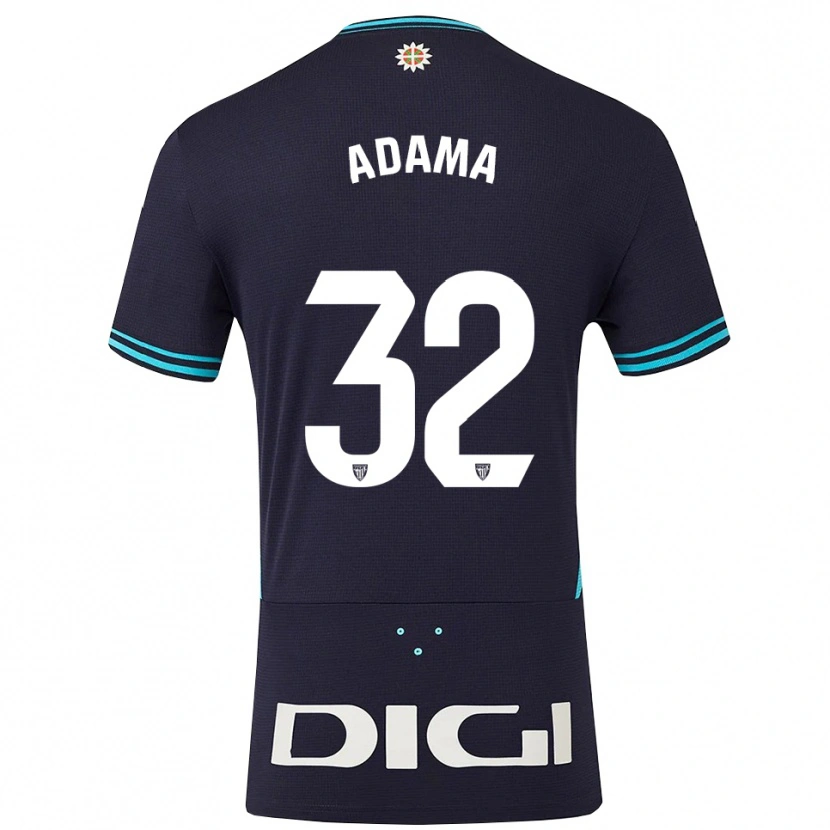Danxen Homme Maillot Adama Boiro #32 Marine Bleu Ciel Tenues Extérieur 2025/26 T-Shirt