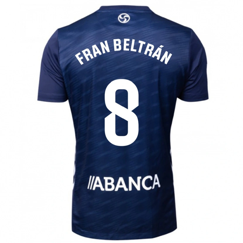Danxen Homme Maillot Fran Beltrán #8 Marine Blanc Tenues Extérieur 2025/26 T-Shirt