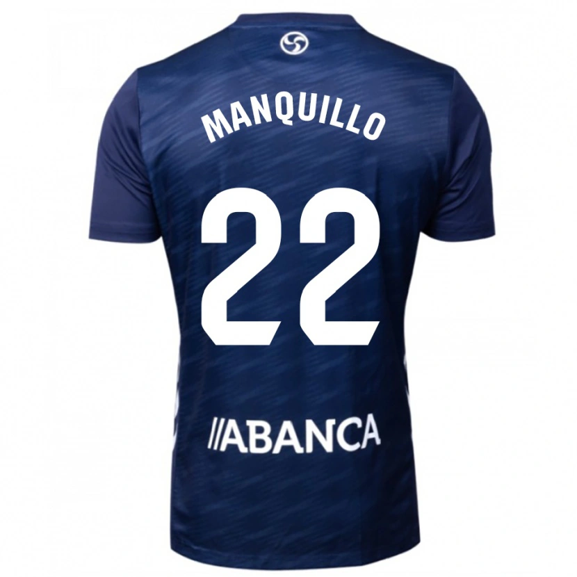 Danxen Homme Maillot Javier Manquillo #22 Marine Blanc Tenues Extérieur 2025/26 T-Shirt