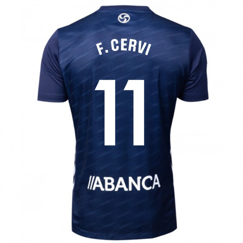 Danxen Homme Maillot Franco Cervi #11 Marine Blanc Tenues Extérieur 2025/26 T-Shirt