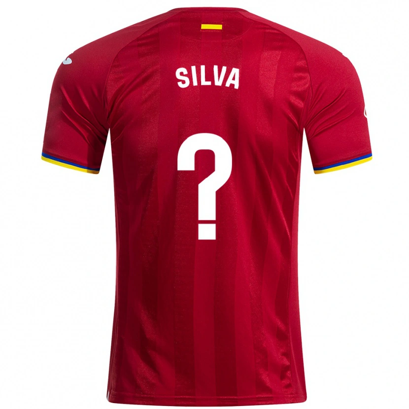 Danxen Homme Maillot Jonathan Silva #0 Rouge Jaune Bleu Tenues Extérieur 2025/26 T-Shirt