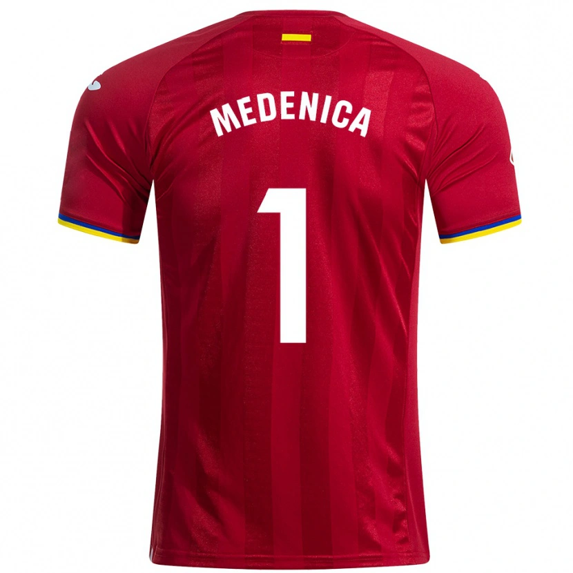 Danxen Homme Maillot Djordjije Medenica #1 Rouge Jaune Bleu Tenues Extérieur 2025/26 T-Shirt