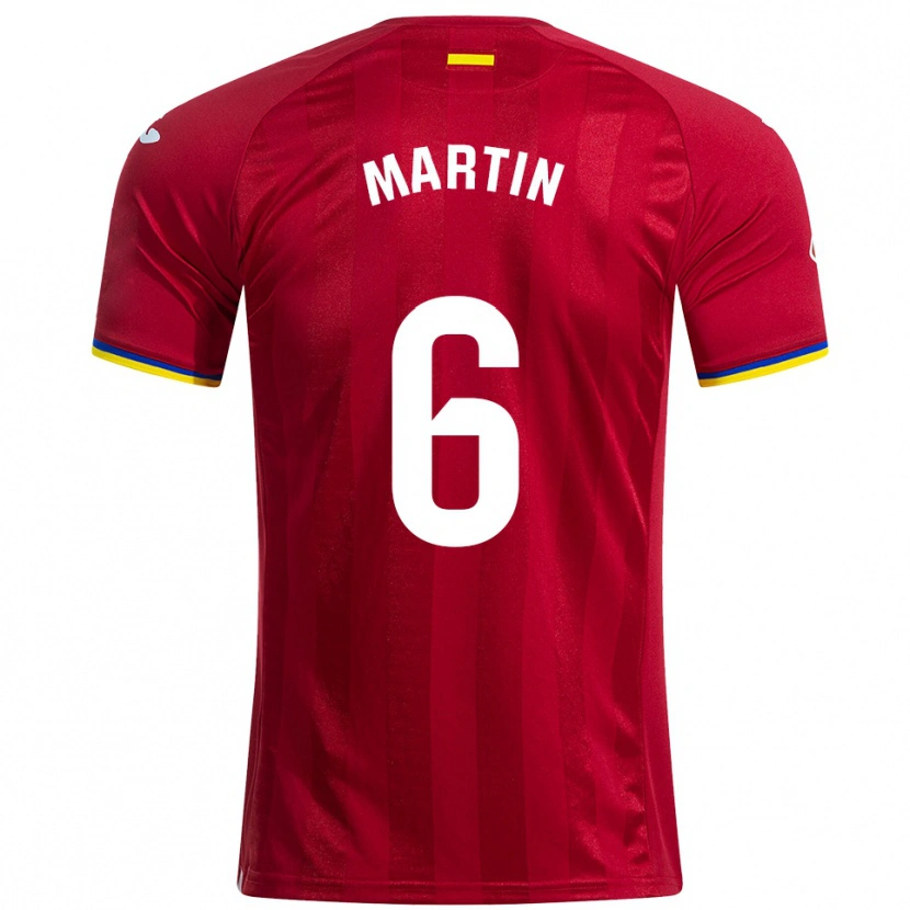 Danxen Homme Maillot Mario Martín #6 Rouge Jaune Bleu Tenues Extérieur 2025/26 T-Shirt