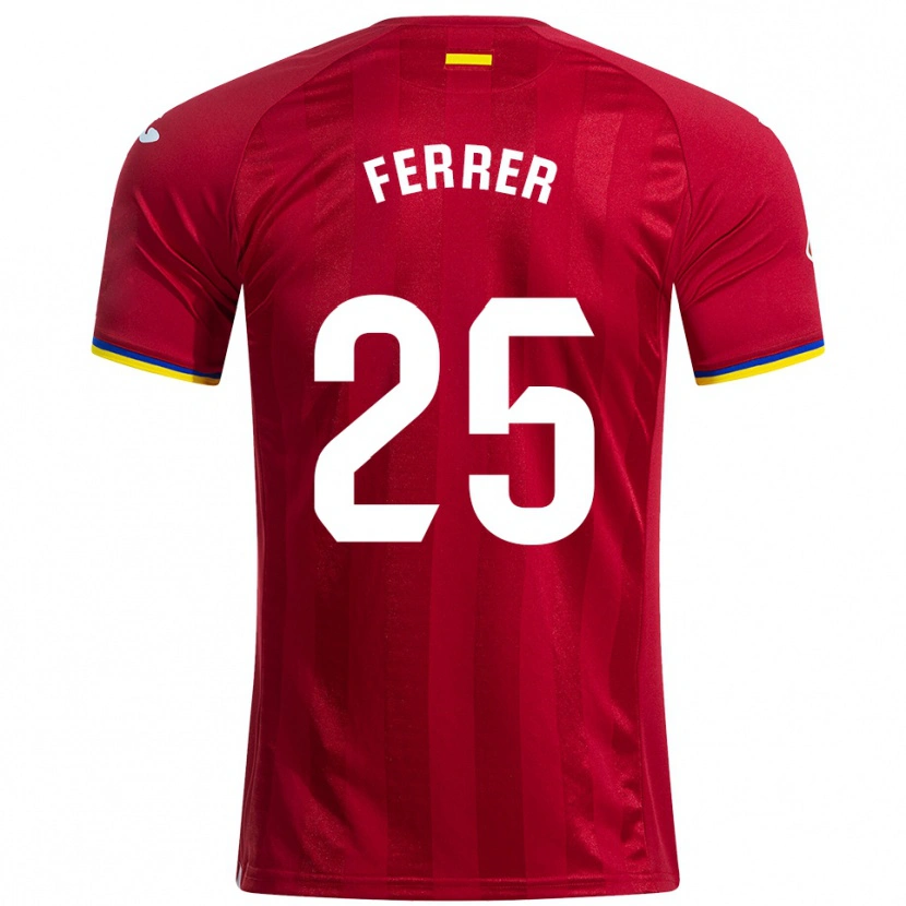 Danxen Homme Maillot Diego Ferrer #25 Rouge Jaune Bleu Tenues Extérieur 2025/26 T-Shirt