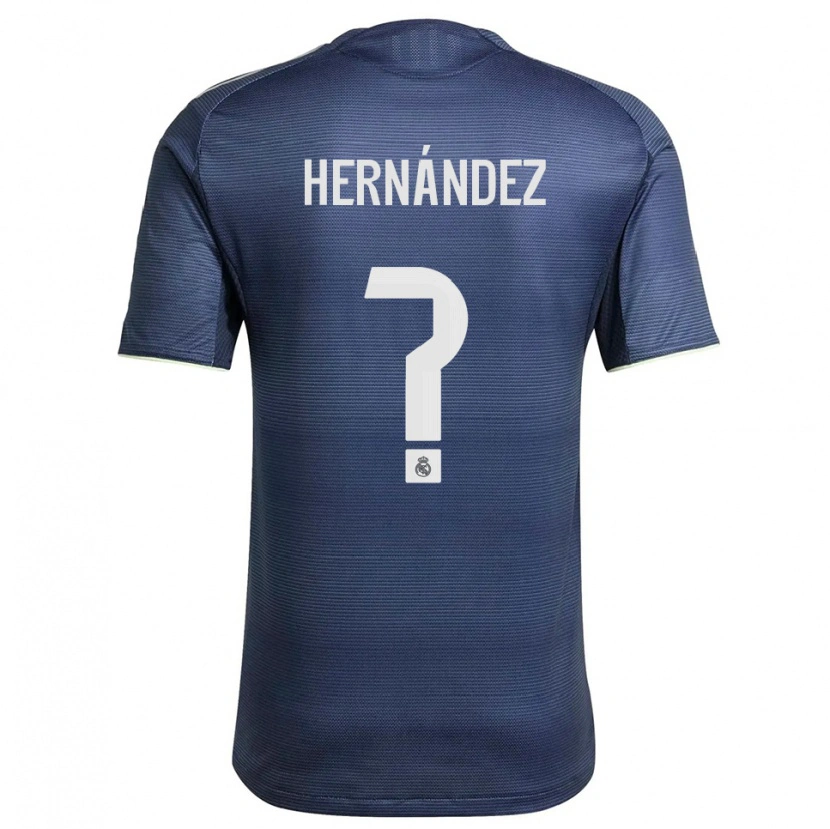 Danxen Homme Maillot Enaitz Hernández #0 Marine Argent Tenues Extérieur 2025/26 T-Shirt