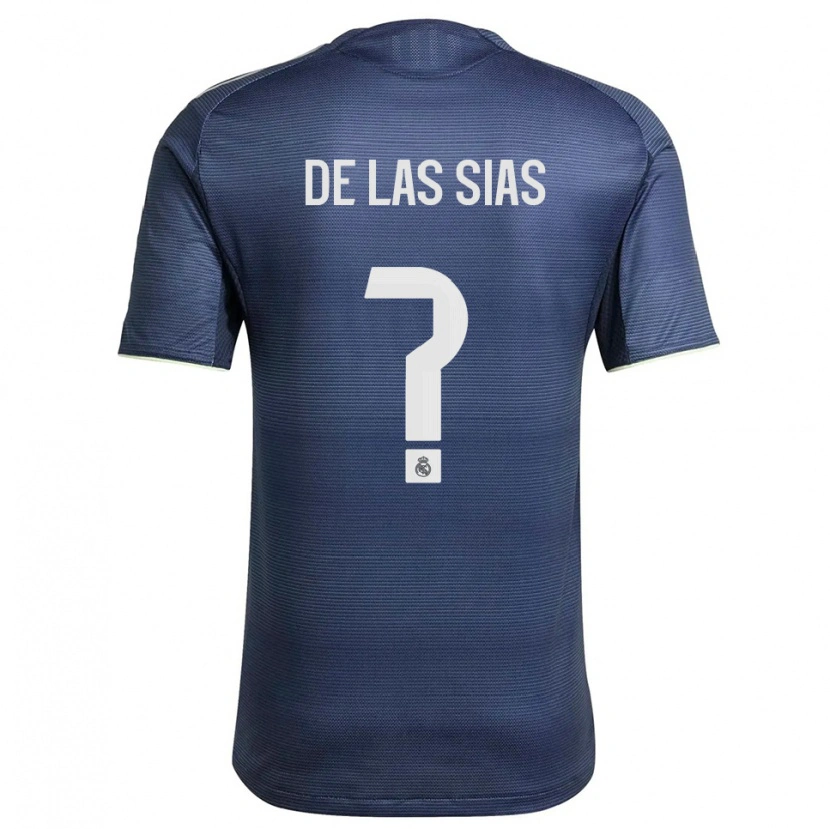 Danxen Homme Maillot Marcos De Las Sias #0 Marine Argent Tenues Extérieur 2025/26 T-Shirt