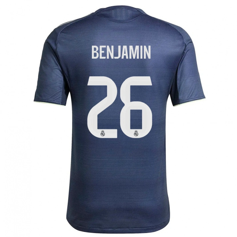 Danxen Homme Maillot Emanuel #26 Marine Argent Tenues Extérieur 2025/26 T-Shirt
