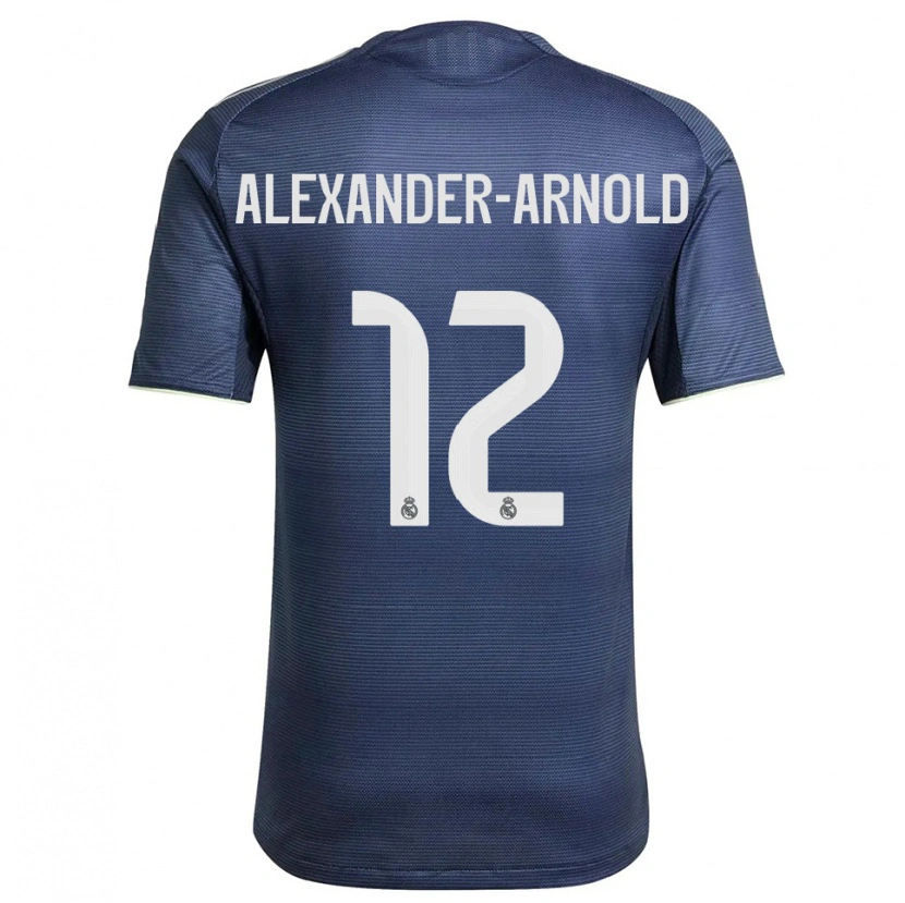 Danxen Homme Maillot Trent Alexander-Arnold #12 Marine Argent Tenues Extérieur 2025/26 T-Shirt