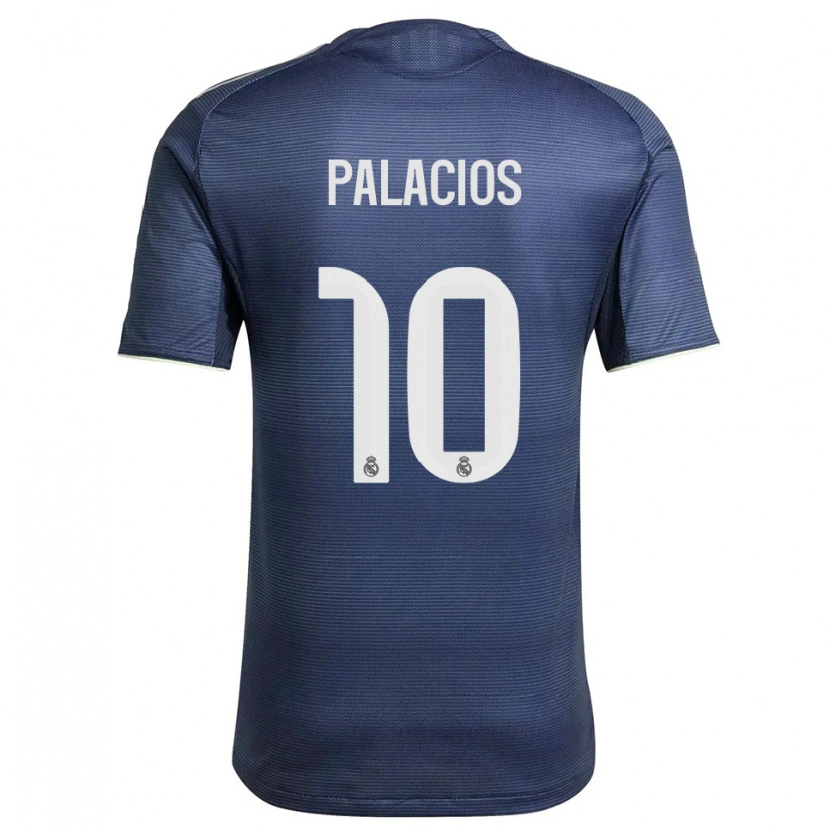 Danxen Homme Maillot César Palacios #10 Marine Argent Tenues Extérieur 2025/26 T-Shirt