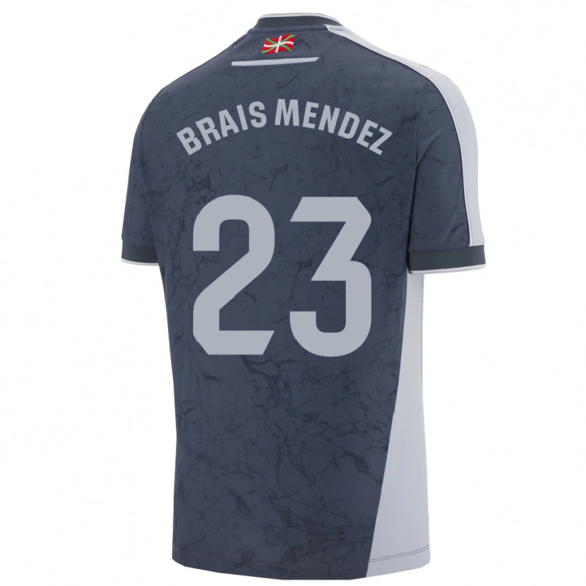 Danxen Homme Maillot Brais Méndez #23 Bleu Foncé Blanc Tenues Extérieur 2025/26 T-Shirt