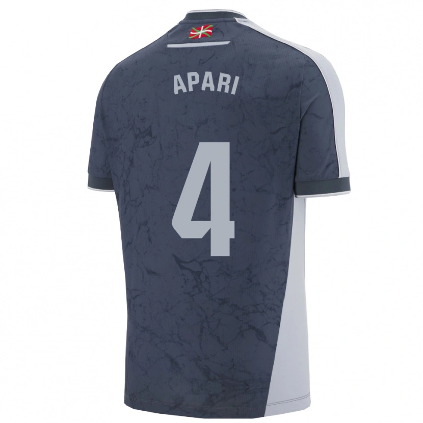 Danxen Homme Maillot Nahia Aparicio #4 Bleu Foncé Blanc Tenues Extérieur 2025/26 T-Shirt