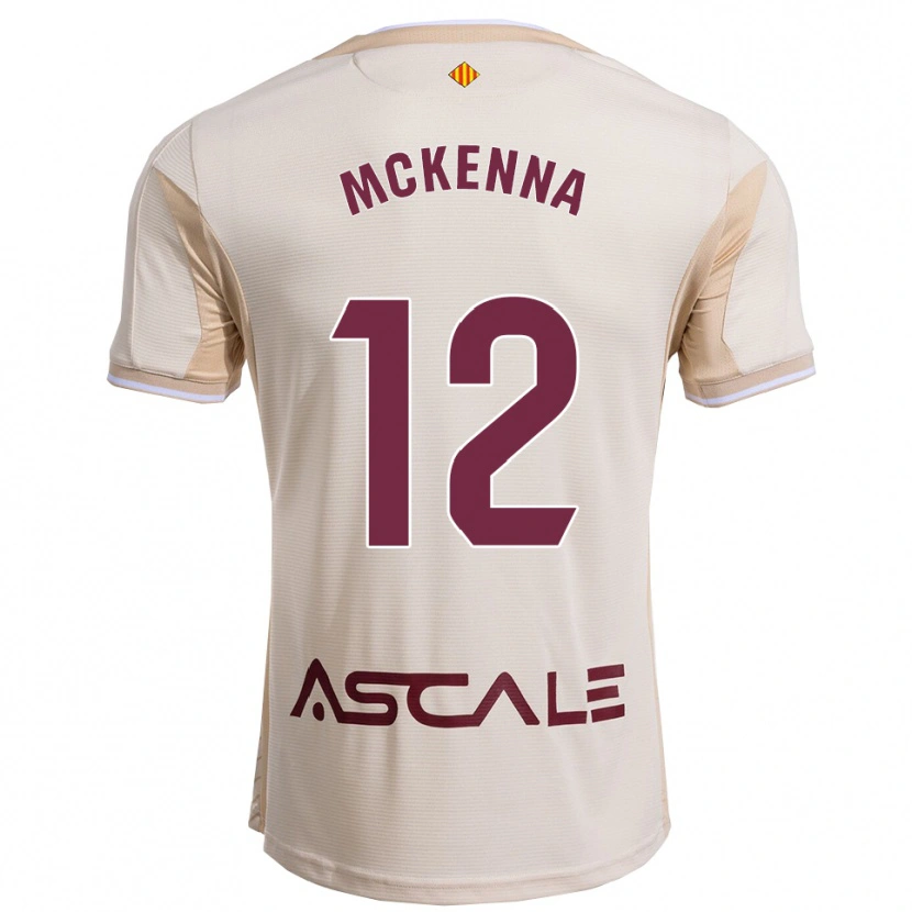Danxen Homme Maillot Kayla Mckenna #12 Blanc Cassé Bourgogne Tenues Extérieur 2025/26 T-Shirt