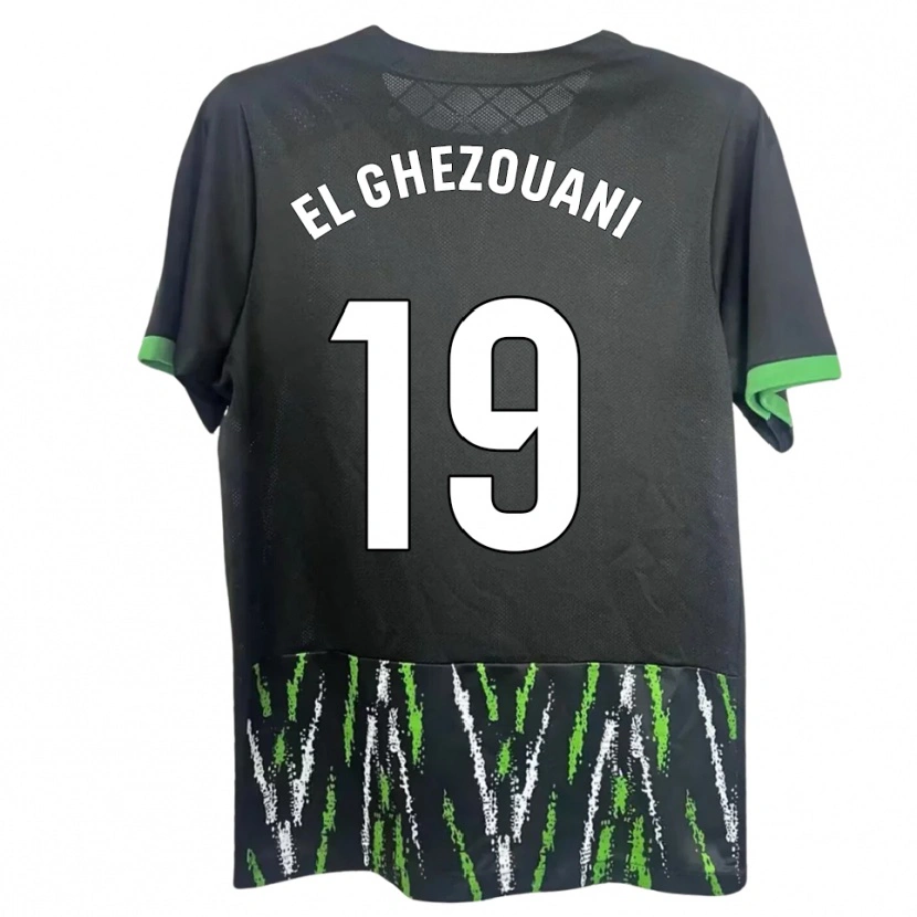 Danxen Homme Maillot Mourad El Ghezouani #19 Noir Vert Tenues Extérieur 2025/26 T-Shirt