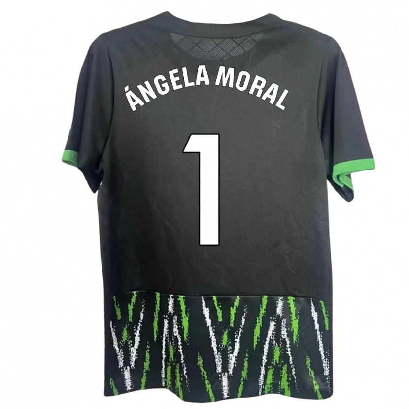 Danxen Homme Maillot Ángela Moral Ferrer #1 Noir Vert Tenues Extérieur 2025/26 T-Shirt