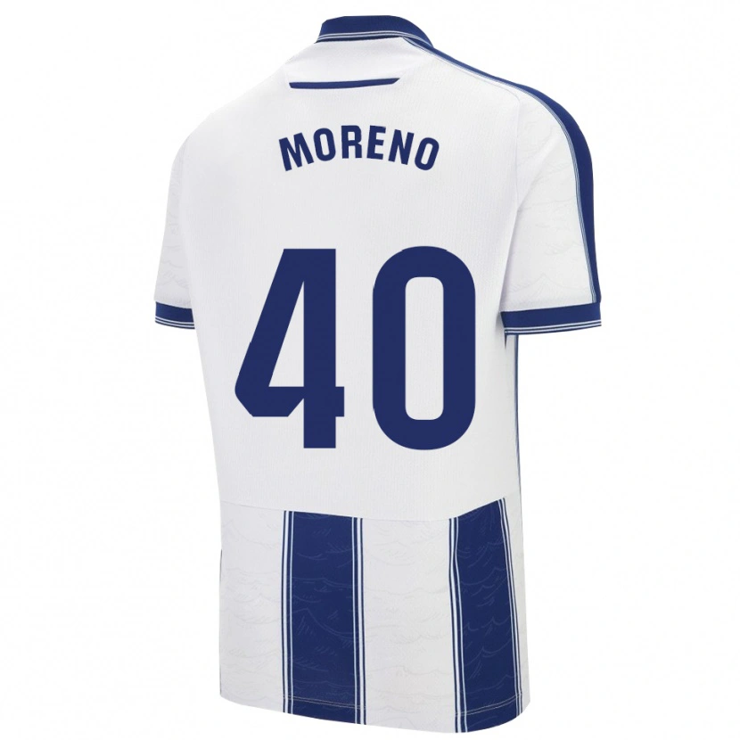 Danxen Homme Maillot Matías Moreno #40 Marine Blanc Tenues Extérieur 2025/26 T-Shirt
