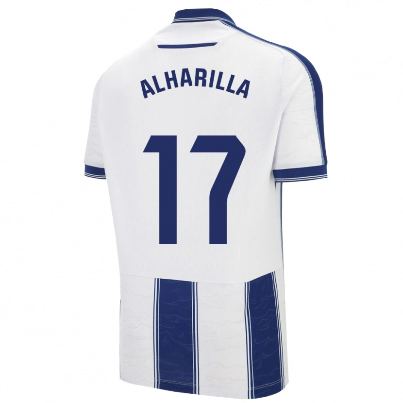 Danxen Homme Maillot María Alharilla #17 Marine Blanc Tenues Extérieur 2025/26 T-Shirt