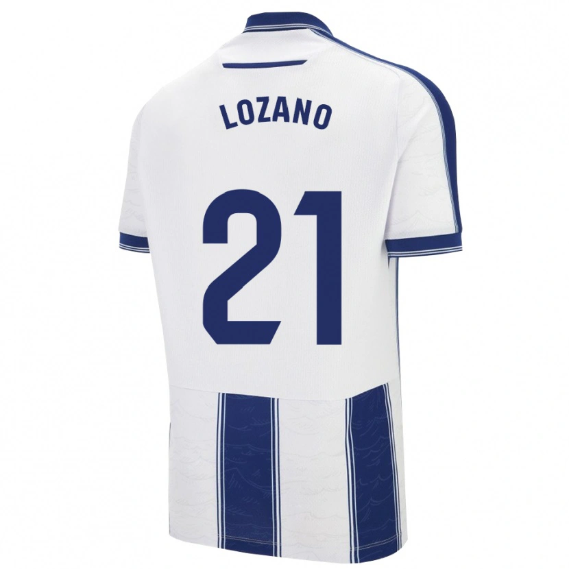 Danxen Homme Maillot Sergio Lozano #21 Marine Blanc Tenues Extérieur 2025/26 T-Shirt