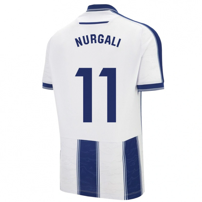 Danxen Homme Maillot Aldiyar Nurgali #11 Marine Blanc Tenues Extérieur 2025/26 T-Shirt
