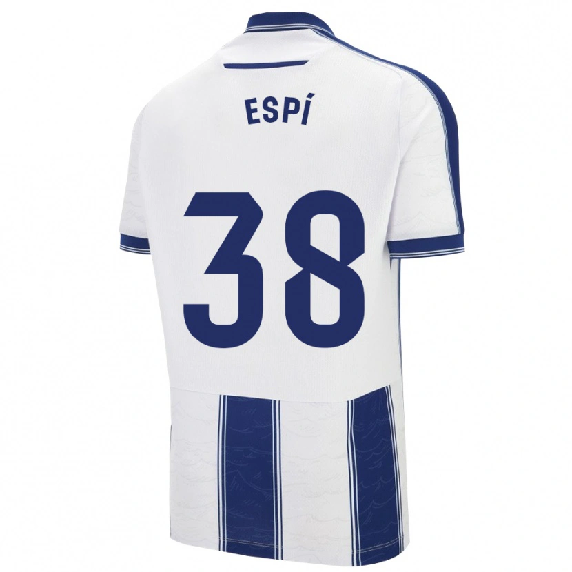 Danxen Homme Maillot Carlos Espí #38 Marine Blanc Tenues Extérieur 2025/26 T-Shirt