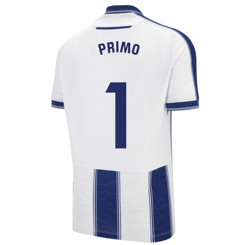Danxen Homme Maillot Álex Primo #1 Marine Blanc Tenues Extérieur 2025/26 T-Shirt