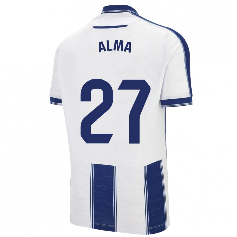 Danxen Homme Maillot Alma Velasco #27 Marine Blanc Tenues Extérieur 2025/26 T-Shirt