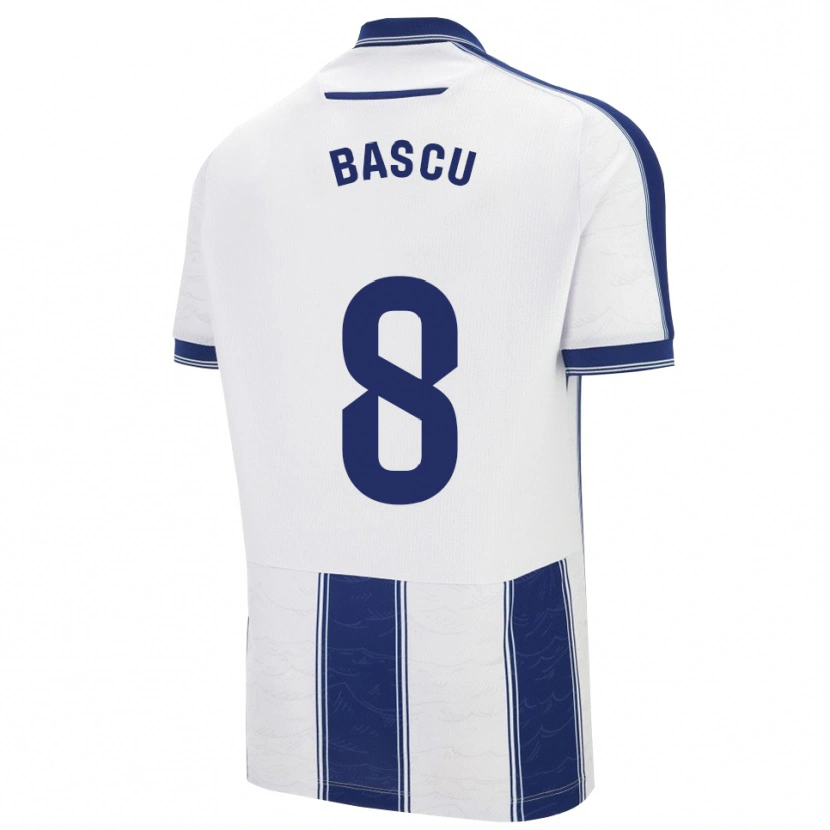 Danxen Homme Maillot Ainhoa Estevez Bascuñan #8 Marine Blanc Tenues Extérieur 2025/26 T-Shirt
