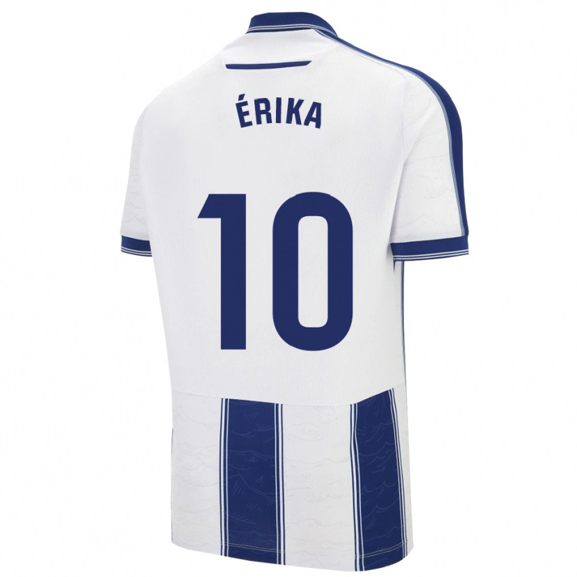 Danxen Homme Maillot Érika González #10 Marine Blanc Tenues Extérieur 2025/26 T-Shirt