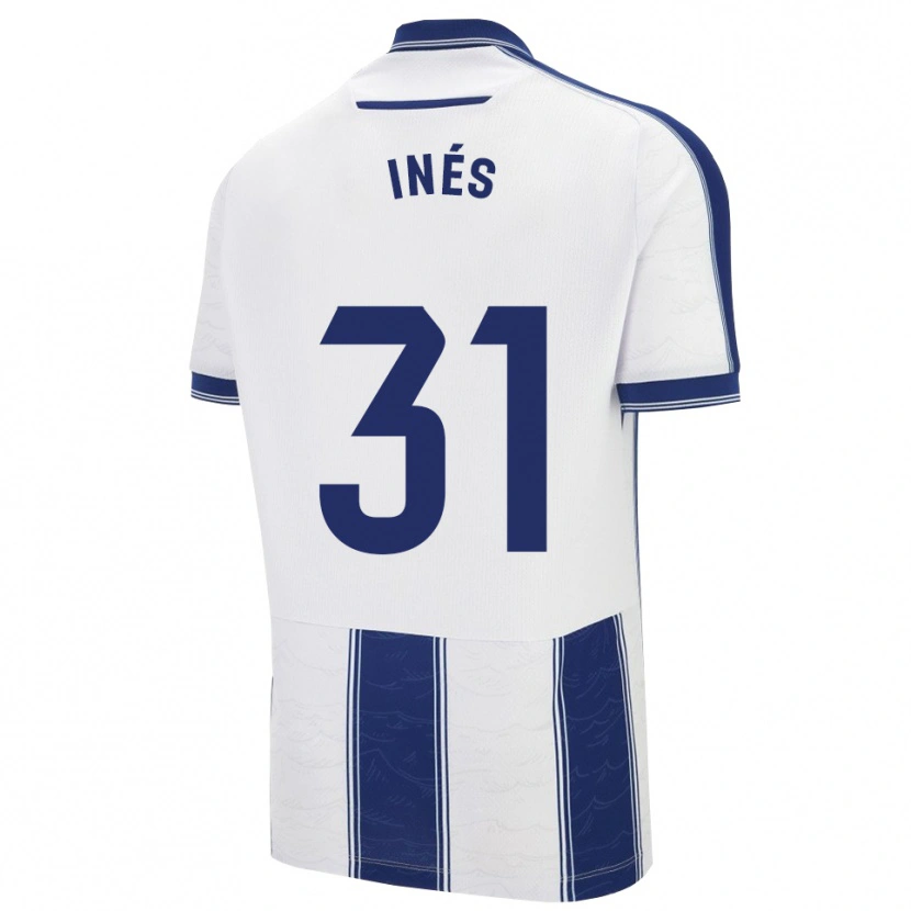 Danxen Homme Maillot Inés Rizo #31 Marine Blanc Tenues Extérieur 2025/26 T-Shirt