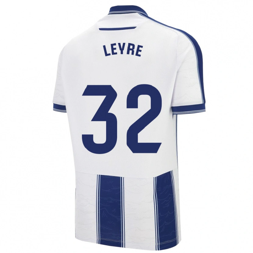 Danxen Homme Maillot Leyre Secades #32 Marine Blanc Tenues Extérieur 2025/26 T-Shirt