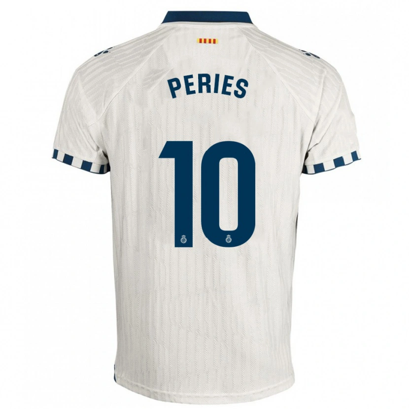 Danxen Homme Maillot Jan Peries #10 Blanc Bleu Tenues Extérieur 2025/26 T-Shirt