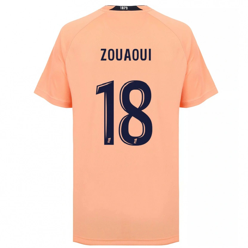 Danxen Homme Maillot Yanis Zouaoui #18 Orange Bleu Marine Tenues Extérieur 2025/26 T-Shirt