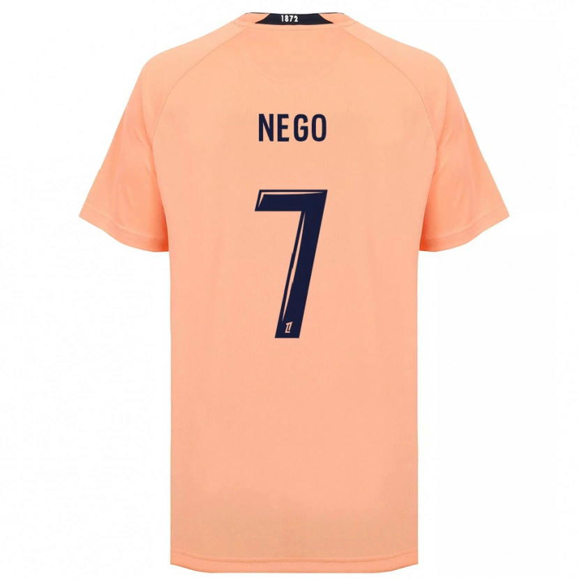 Danxen Homme Maillot Loïc Nego #7 Orange Bleu Marine Tenues Extérieur 2025/26 T-Shirt