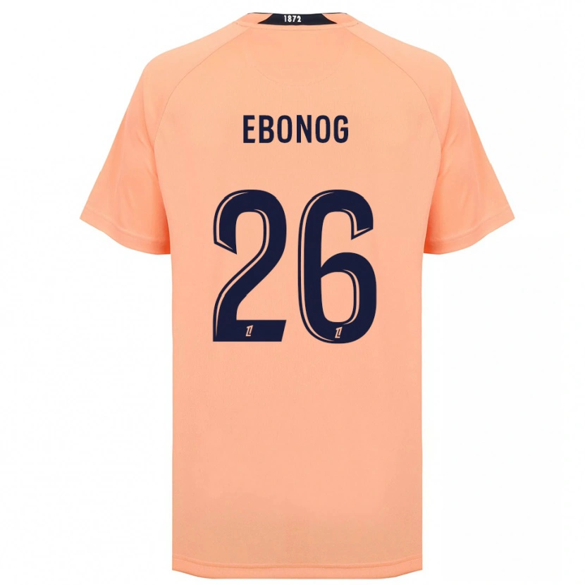 Danxen Homme Maillot Simon Ebonog #26 Orange Bleu Marine Tenues Extérieur 2025/26 T-Shirt