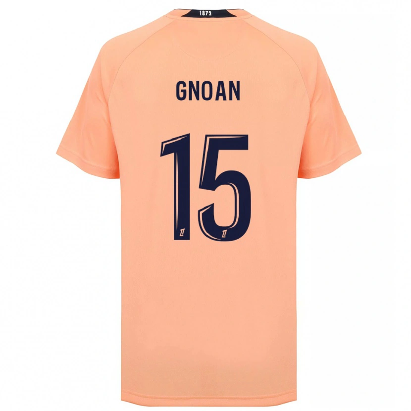 Danxen Homme Maillot Ebroni Gnoan #15 Orange Bleu Marine Tenues Extérieur 2025/26 T-Shirt