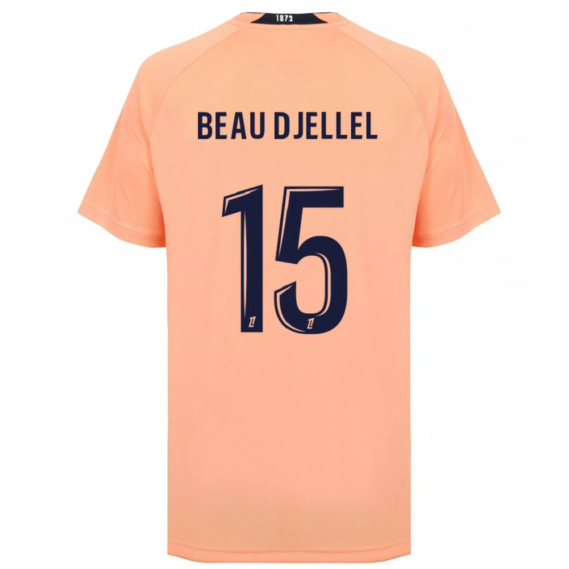 Danxen Homme Maillot Yanis Beau Djellel #15 Orange Bleu Marine Tenues Extérieur 2025/26 T-Shirt