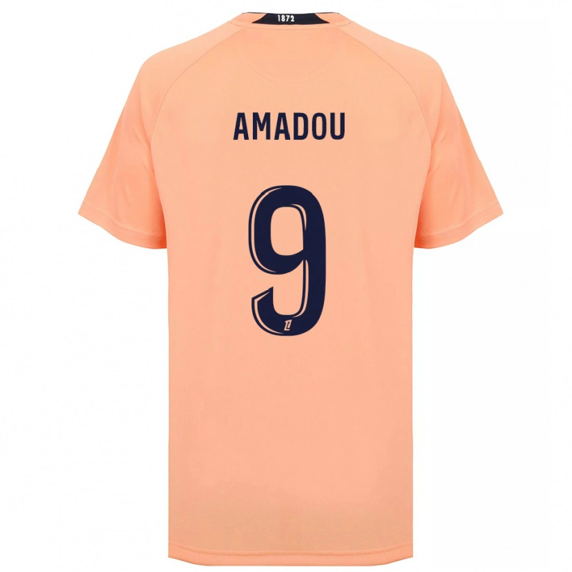 Danxen Homme Maillot Mansour Amadou #9 Orange Bleu Marine Tenues Extérieur 2025/26 T-Shirt