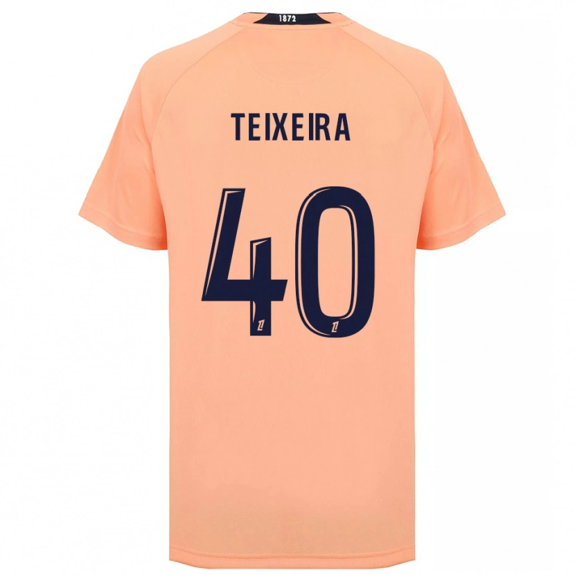Danxen Homme Maillot Alex Teixeira #40 Orange Bleu Marine Tenues Extérieur 2025/26 T-Shirt