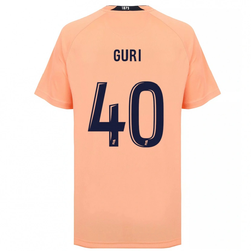 Danxen Homme Maillot Gabriel Guri #40 Orange Bleu Marine Tenues Extérieur 2025/26 T-Shirt