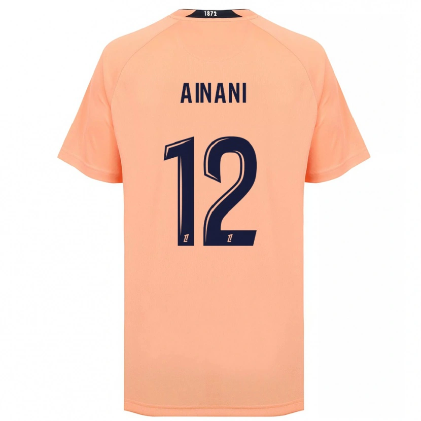 Danxen Homme Maillot Sufyan Ainani #12 Orange Bleu Marine Tenues Extérieur 2025/26 T-Shirt