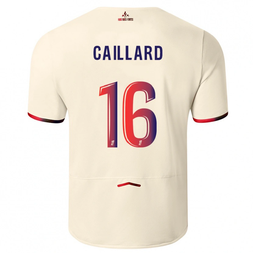 Danxen Homme Maillot Marc-Aurèle Caillard #16 Blanc Cassé Rouge Tenues Extérieur 2025/26 T-Shirt