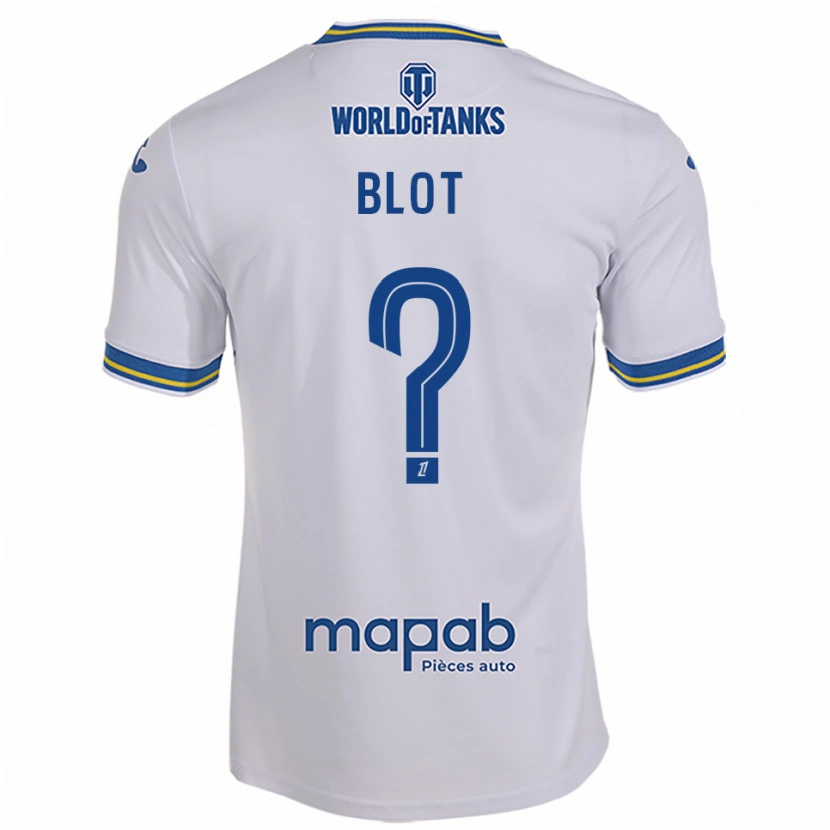Danxen Homme Maillot Enzo Blot #0 Blanc Bleu Ciel Tenues Extérieur 2025/26 T-Shirt
