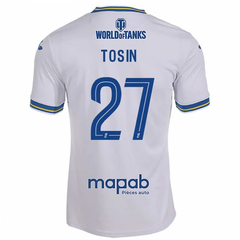 Danxen Homme Maillot Aiyegun Tosin #27 Blanc Bleu Ciel Tenues Extérieur 2025/26 T-Shirt
