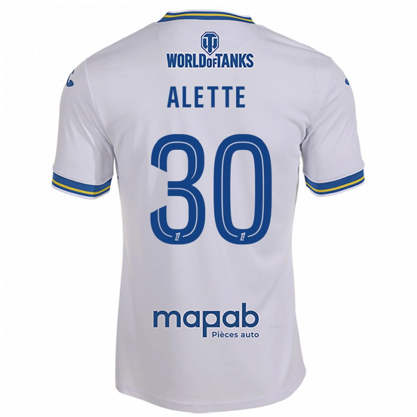Danxen Homme Maillot Gaël Alette #30 Blanc Bleu Ciel Tenues Extérieur 2025/26 T-Shirt