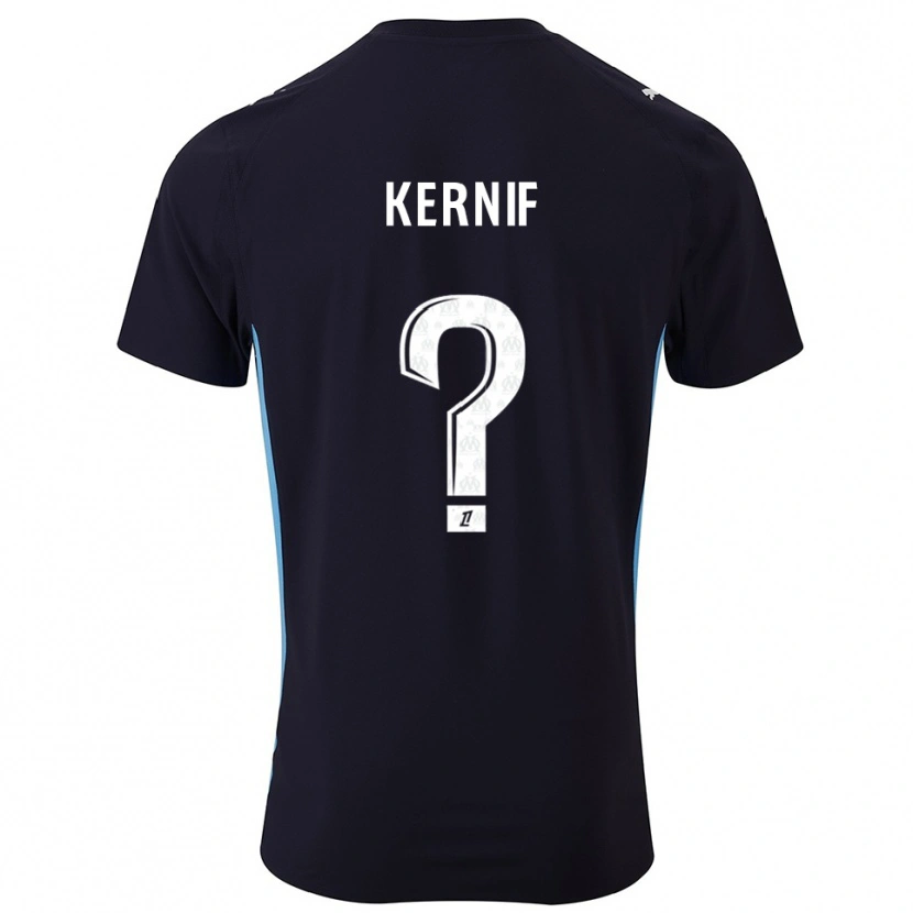 Danxen Homme Maillot Amir Kernif #0 Noir Bleu Ciel Tenues Extérieur 2025/26 T-Shirt