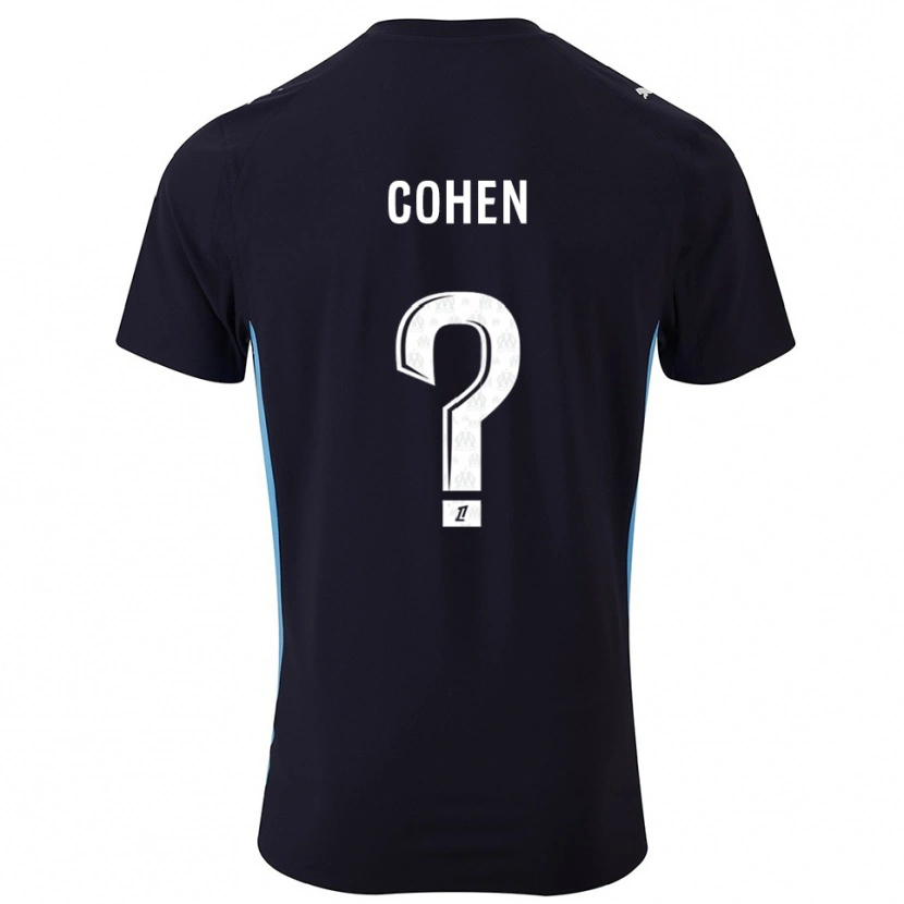 Danxen Homme Maillot Dan Cohen #0 Noir Bleu Ciel Tenues Extérieur 2025/26 T-Shirt