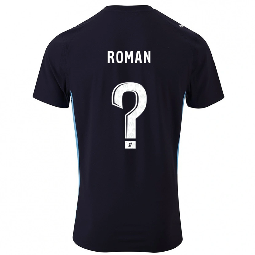 Danxen Homme Maillot Lucas Roman #0 Noir Bleu Ciel Tenues Extérieur 2025/26 T-Shirt