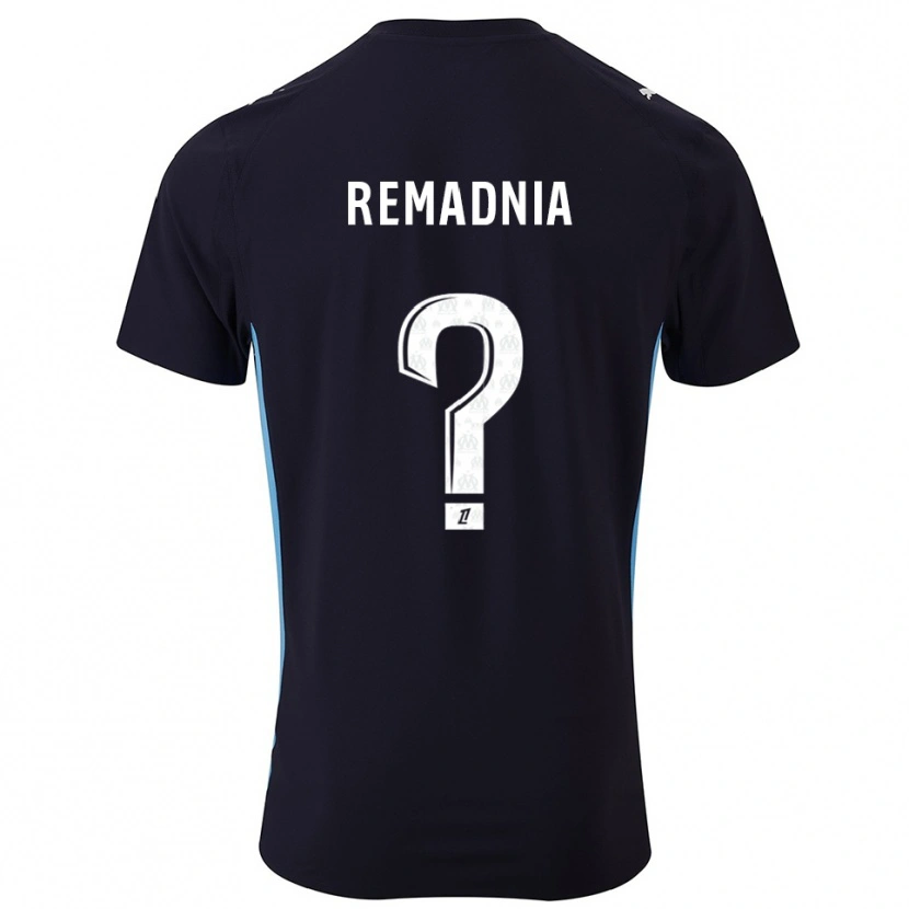 Danxen Homme Maillot Saïd Remadnia #0 Noir Bleu Ciel Tenues Extérieur 2025/26 T-Shirt