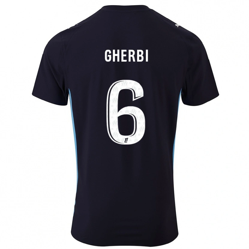 Danxen Homme Maillot Candice Gherbi #6 Noir Bleu Ciel Tenues Extérieur 2025/26 T-Shirt