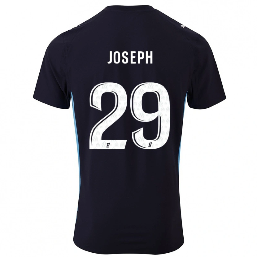 Danxen Homme Maillot Darlina Joseph #29 Noir Bleu Ciel Tenues Extérieur 2025/26 T-Shirt