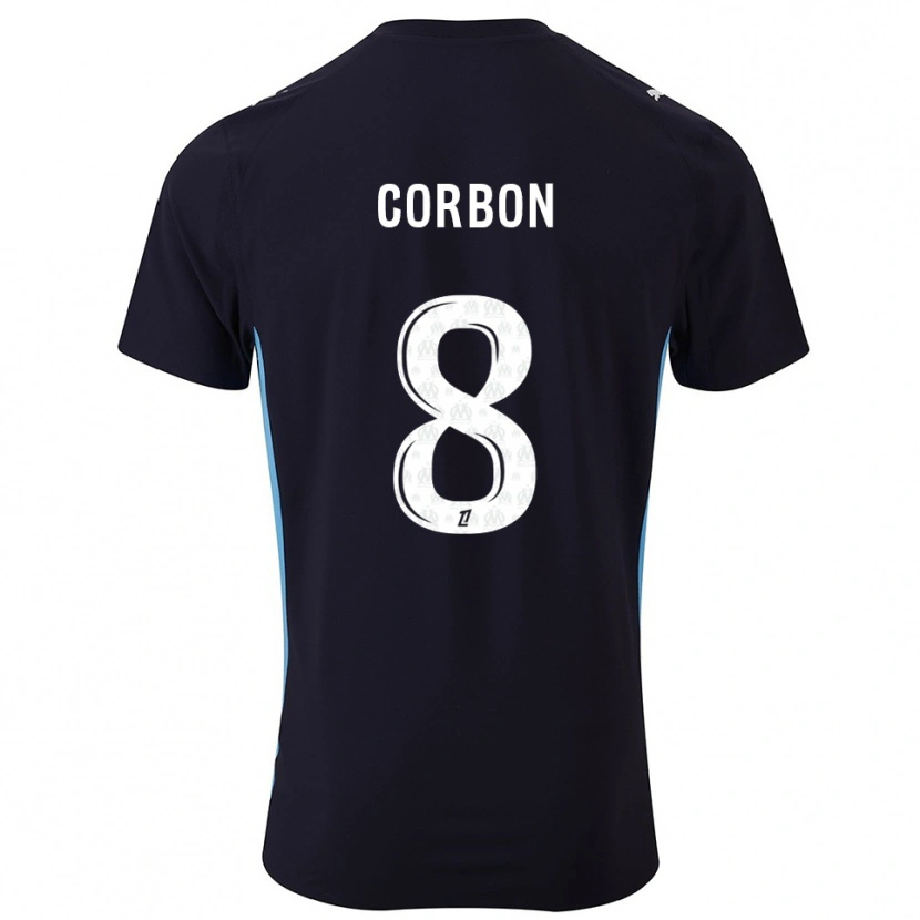 Danxen Homme Maillot Max Corbon #8 Noir Bleu Ciel Tenues Extérieur 2025/26 T-Shirt
